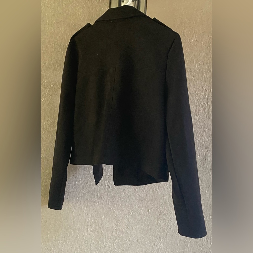 Philosophy Black Faux Suede Blazer Jacket - Picture 4 of 4